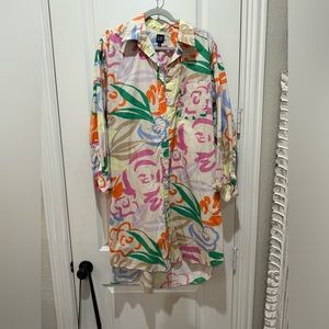 Gap printed shirt dress